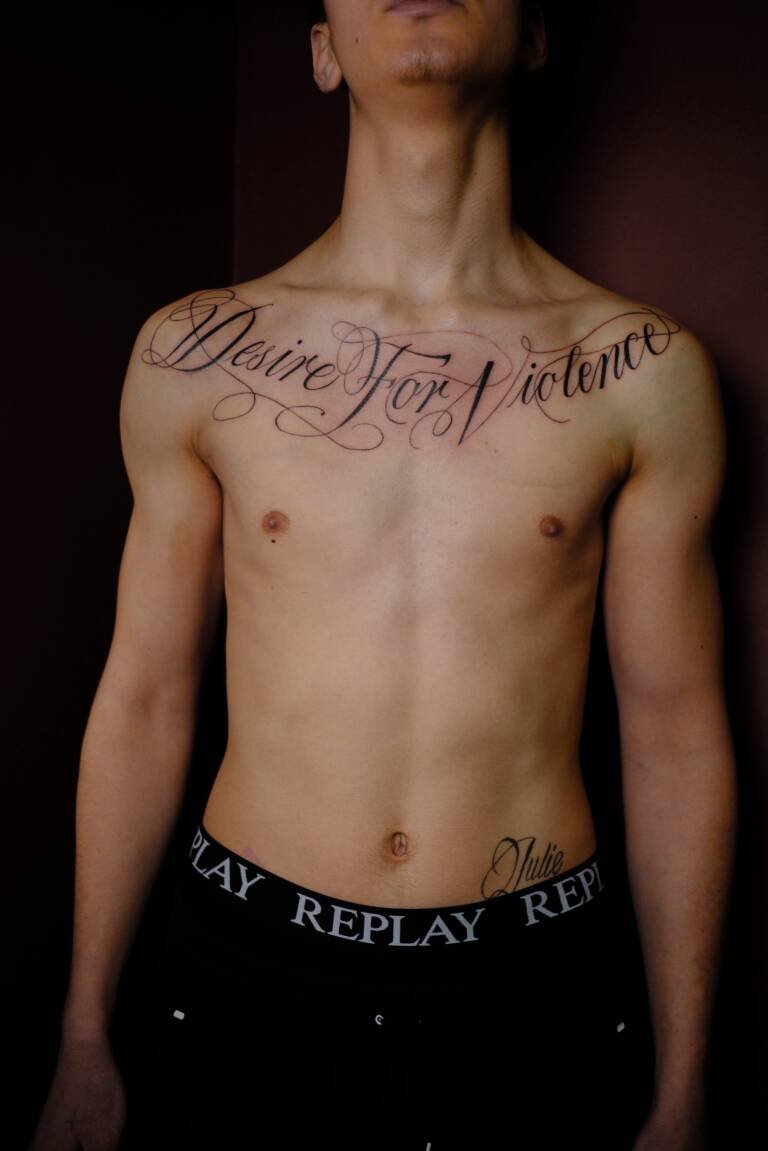 kleoistyping katowice tatuaż kaligraficzny tatuaż literki cyferki pisany tattoo